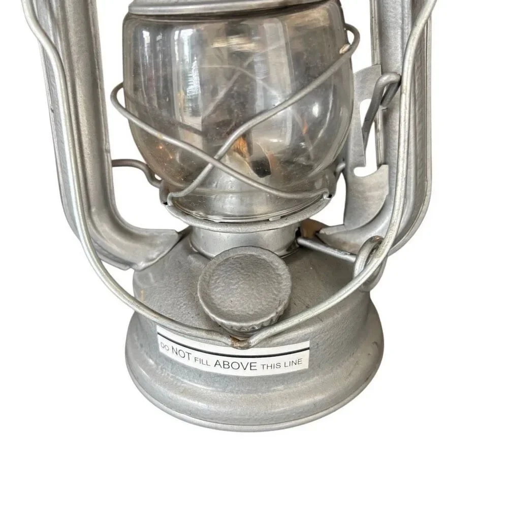7 1/2” Metal Silver Lantern